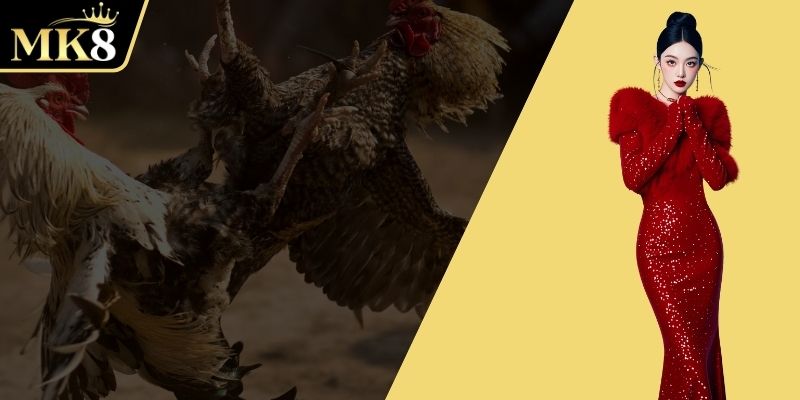 ภาพตัวแทนการต่อสู้ไก่ชน